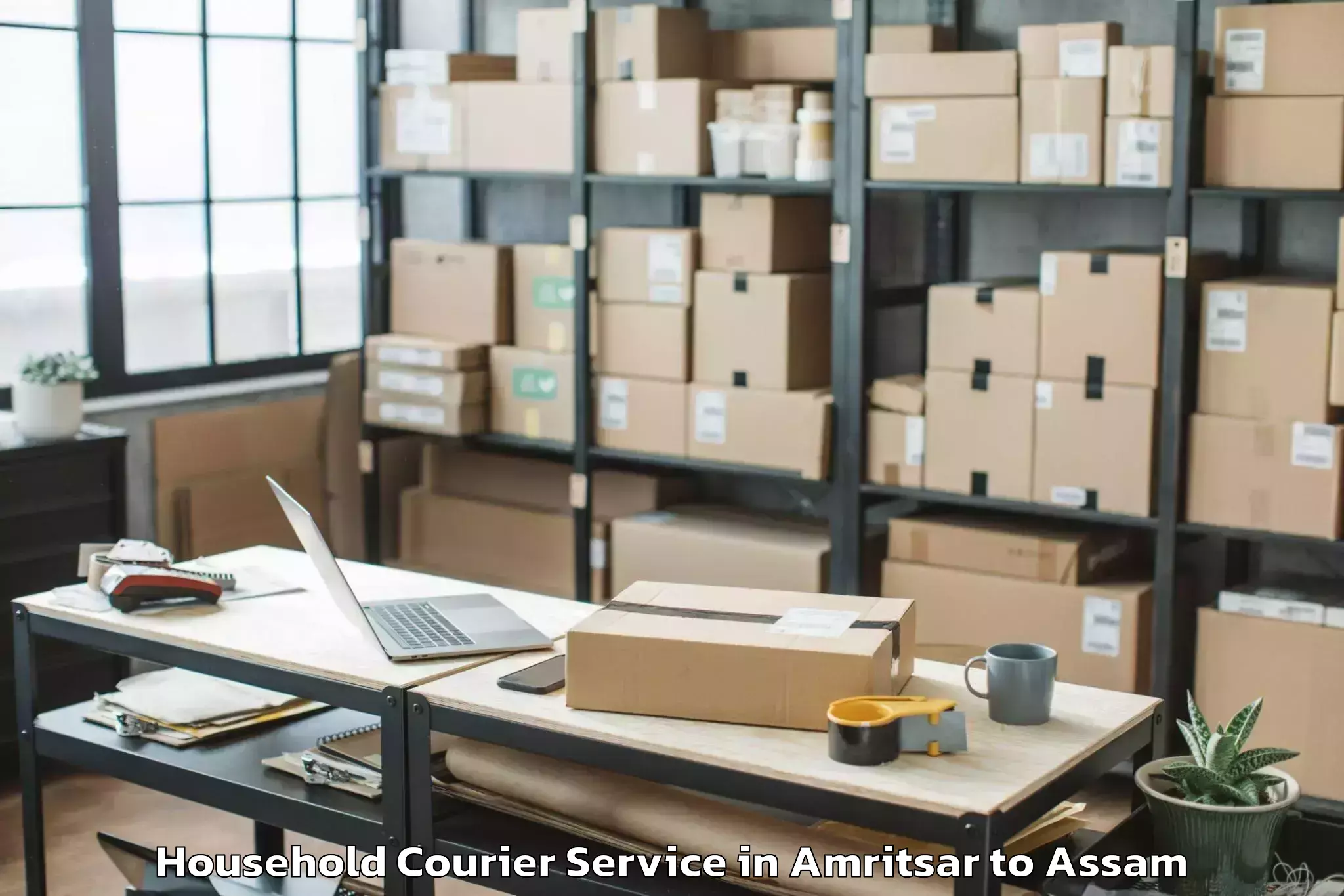 Affordable Amritsar to Sualkuchi Household Courier